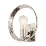 New York Industrial Silver Wall Light